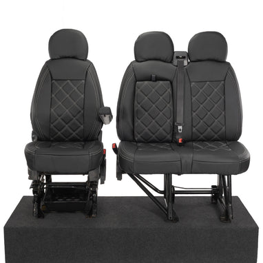 Peugeot Boxer Tailored Leatherette Front Seat Covers (2006-2022