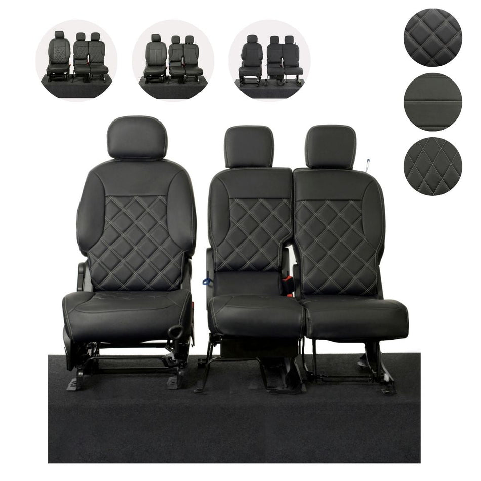 Citroen Berlingo Tailored Leatherette Seat Covers 2008+