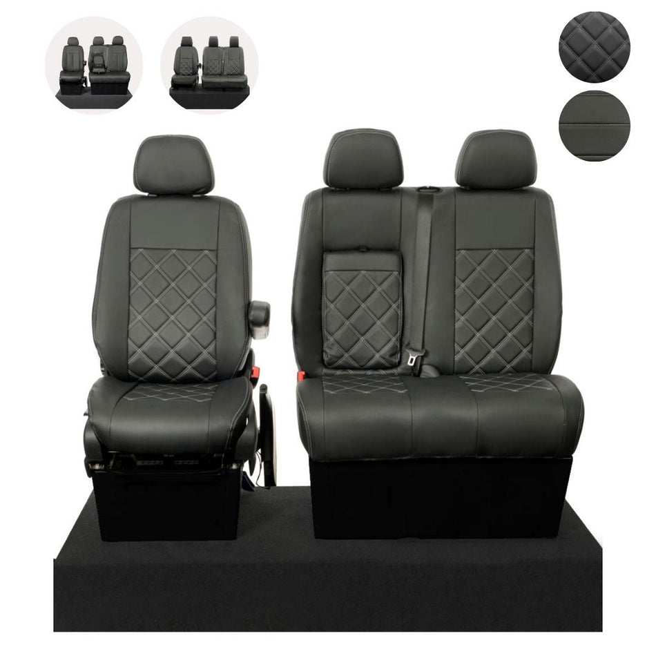 Mercedes Sprinter Van Tailored Leatherette Seat Covers 2006+