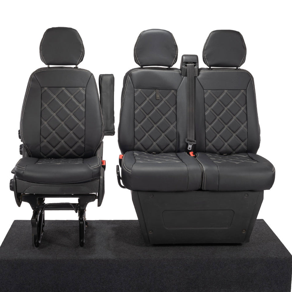 Iveco Daily Tailored Leatherette Front Seat Covers (2014-2022)