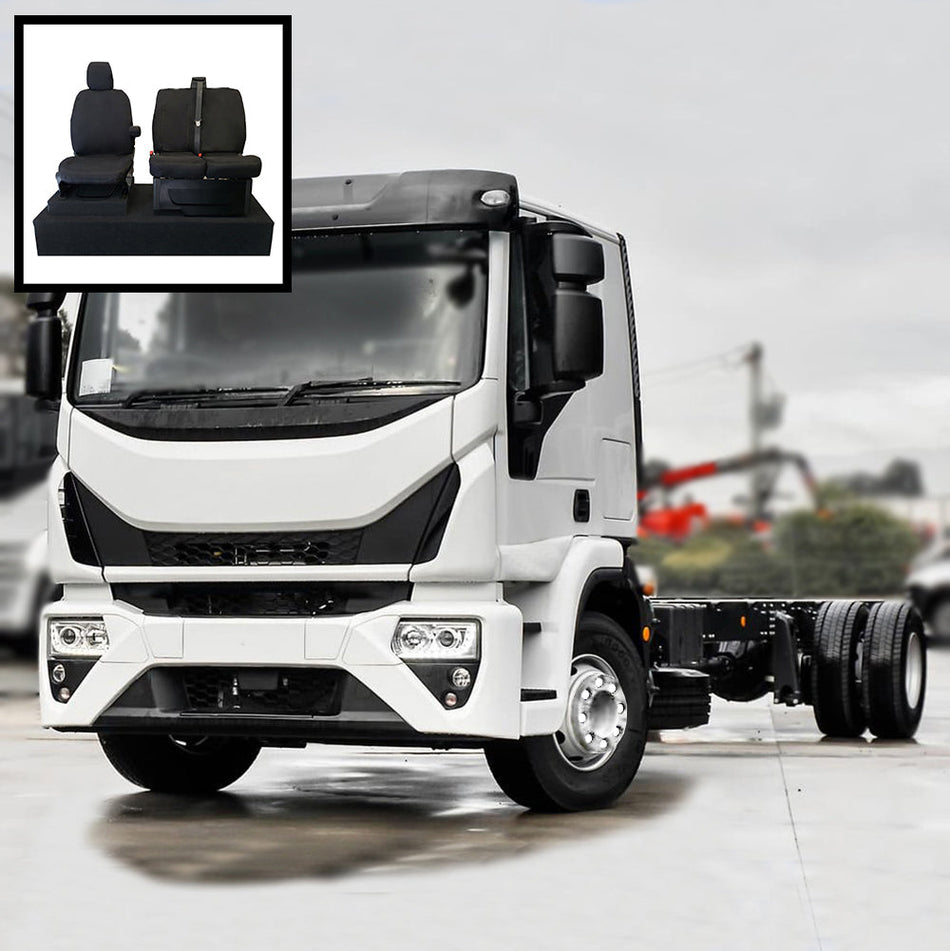 Iveco Euro Cargo (Inc. Tipper) Tailored PU Front Seat Covers 2008+